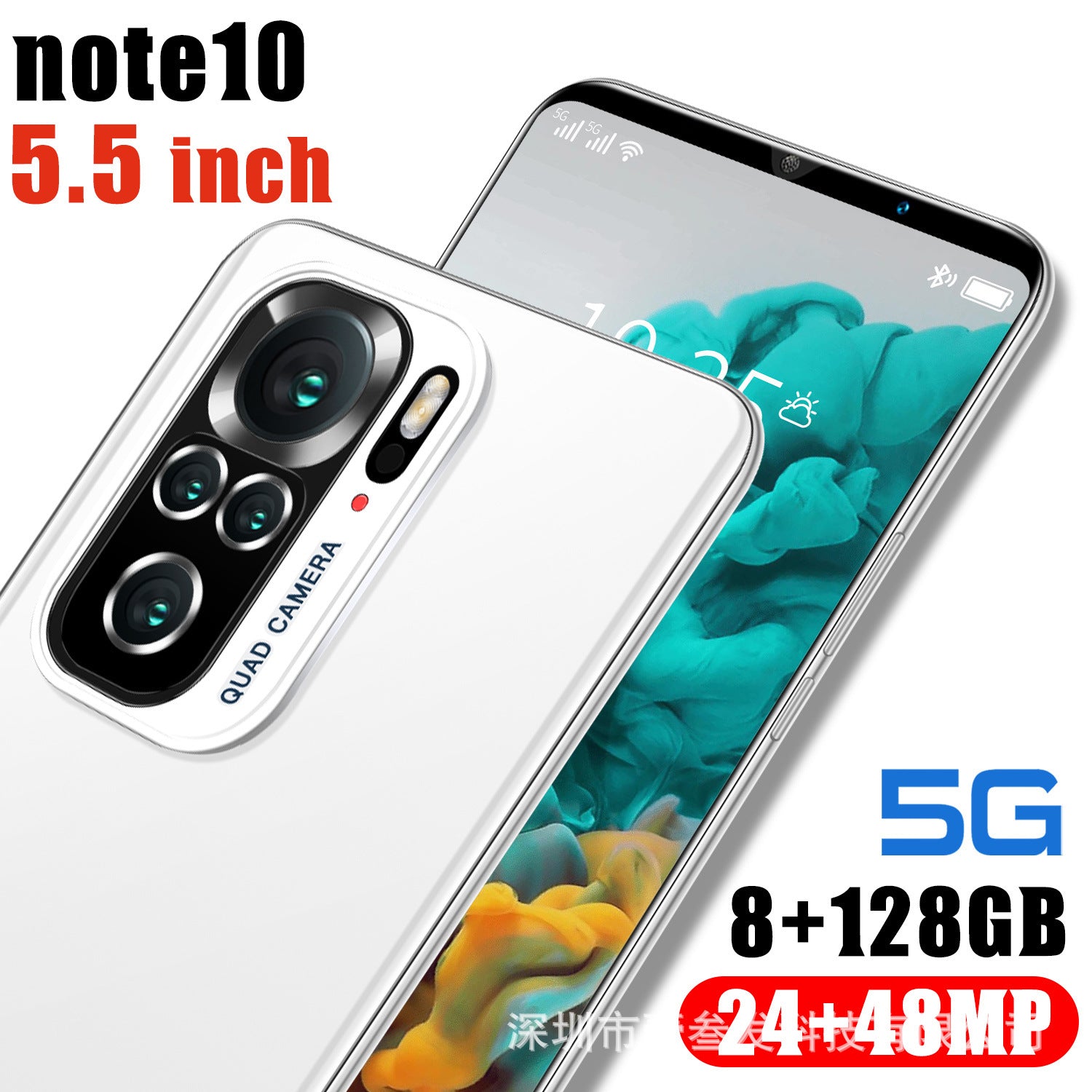 Note10pro(1+4G) new popular 5.5-inch 5g all-in-one cross-border smart phone