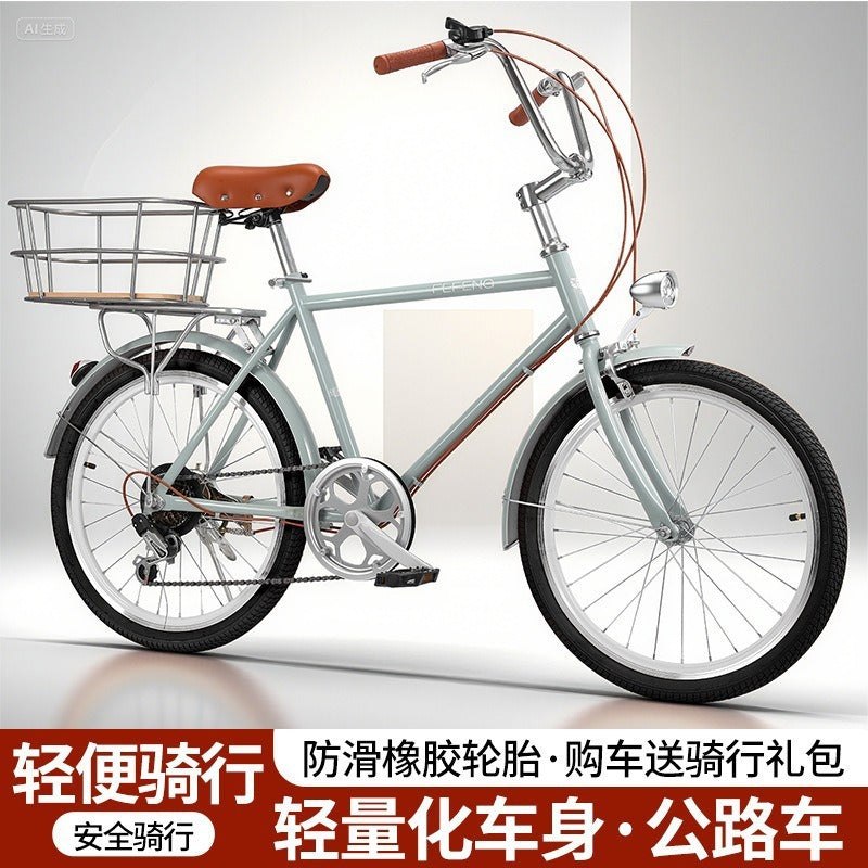 High-Quality Bicycle Rear Seven-Speed Commuter Bike Export Bicycle Transmission Bike Can Be Labeled with Customer Labels Old-Fashioned Retro