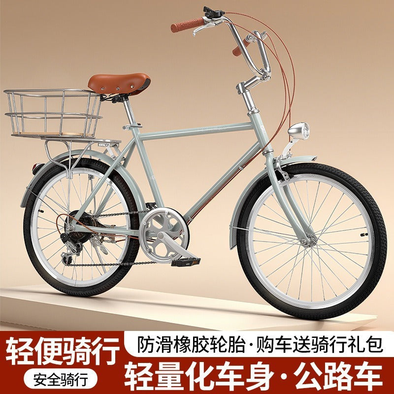High-Quality Bicycle Rear Seven-Speed Commuter Bike Export Bicycle Transmission Bike Can Be Labeled with Customer Labels Old-Fashioned Retro
