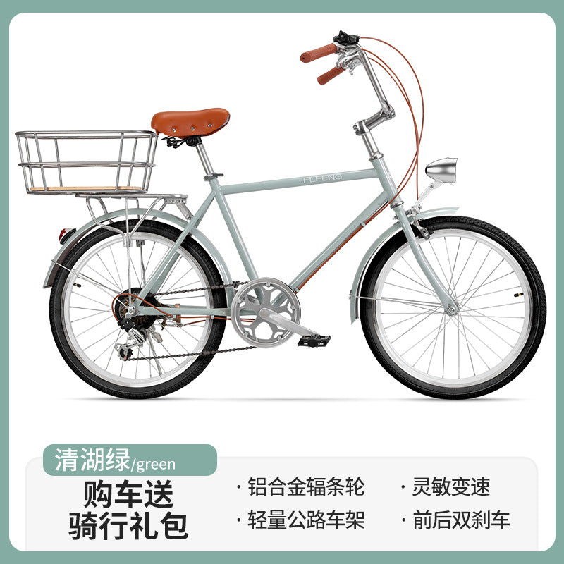 High-Quality Bicycle Rear Seven-Speed Commuter Bike Export Bicycle Transmission Bike Can Be Labeled with Customer Labels Old-Fashioned Retro