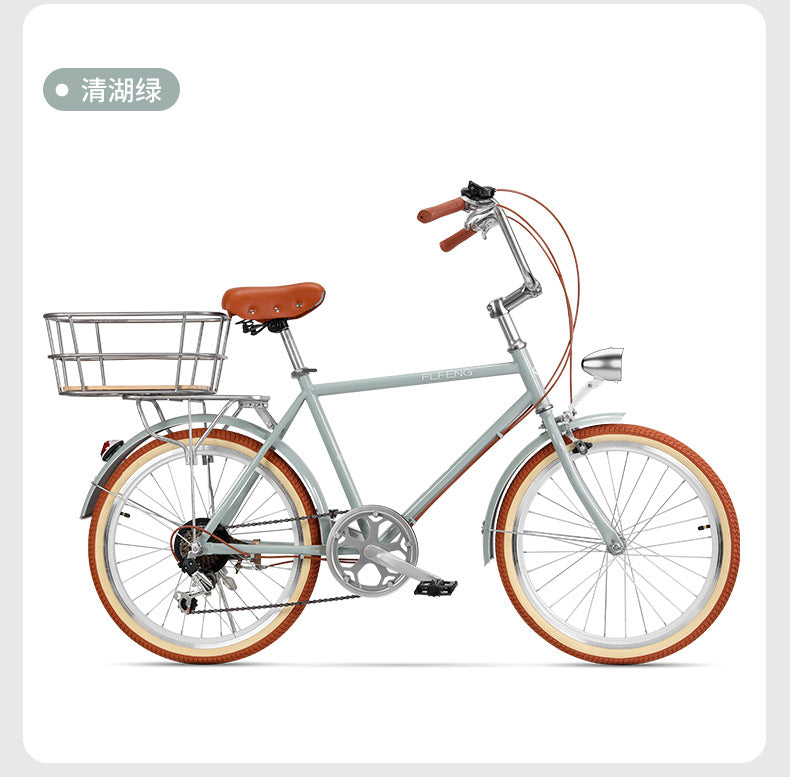 High-Quality Bicycle Rear Seven-Speed Commuter Bike Export Bicycle Transmission Bike Can Be Labeled with Customer Labels Old-Fashioned Retro